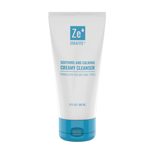 ZERAFITE Soothing and Calming Creamy Cleanser for Dry & Sensitive Skin (6 Fl. oz.)