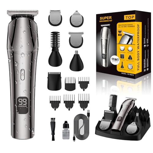 Beard Trimmer & Hair Clippers for Men, Electric Razor & Shaver for Nose Body Face Mustache, Cordless Hair Trimmer, Waterproof Men's Grooming Kit, Gifts for Men Husband Father