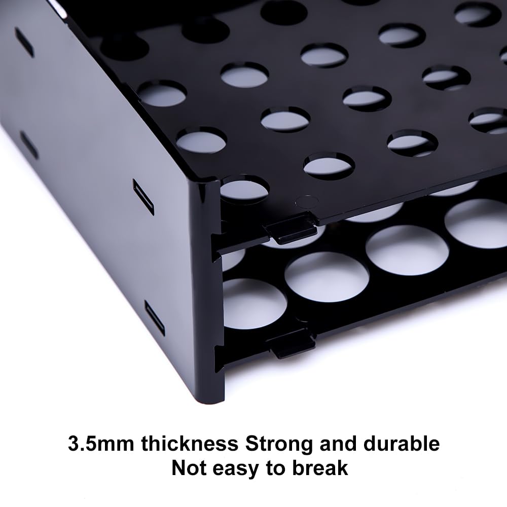 JZsmpmu Acrylic Tattoo Ink Holder Stand,50 Bottle Ink Assembly Display Rack,1oz Tattoo Ink, Tattoo Organizer For Ink, Tattoo And Nail Studio Storage, Wall-Mountable