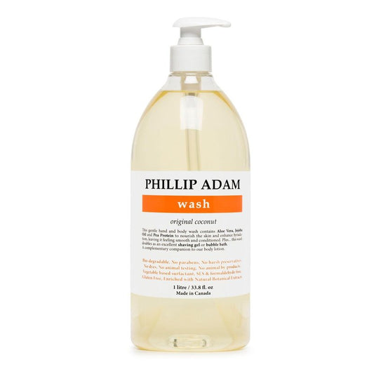 Phillip Adam Coconut Hand and Body Wash - Gentle and Hydrating - For All Skin Types - Sulfate Free and Paraben Free - 33.8 Fl Oz