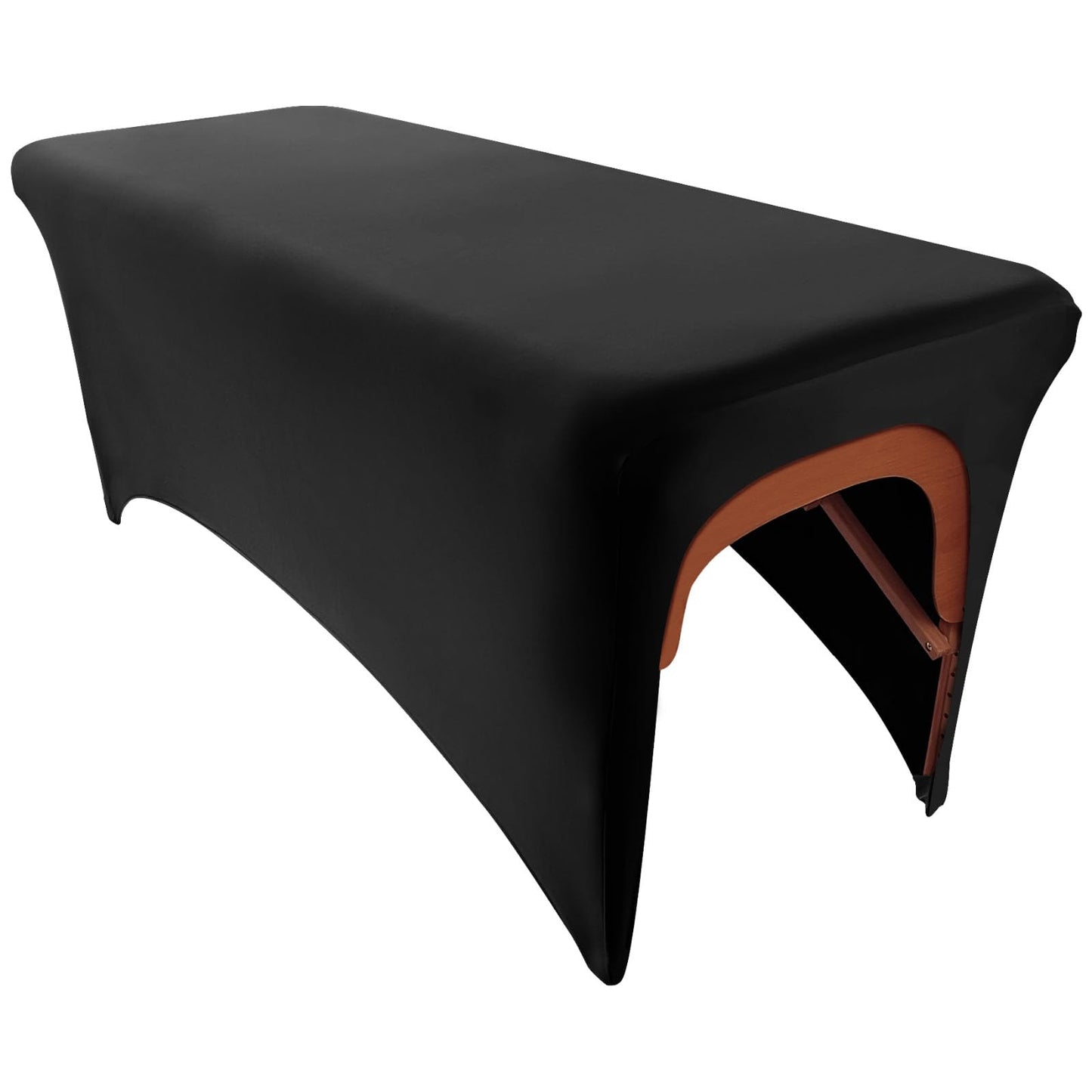 Elastic Lash Bed Cover Black Massage Table Cover Made of 90% Polyester and 10% Spandex, Spa Sheet Set for Lash Extension Bed or Massage Table