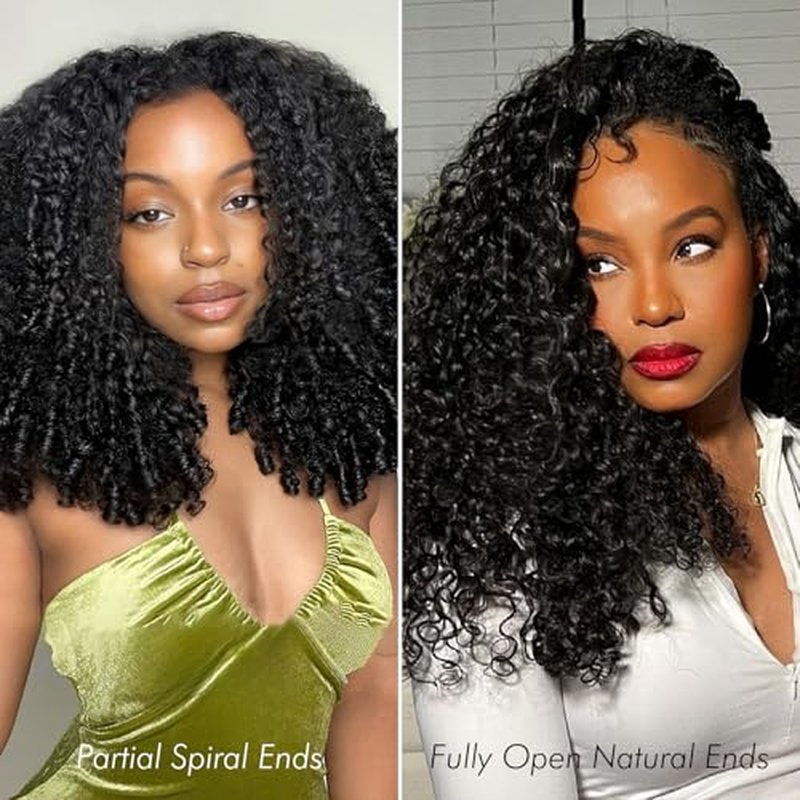 WEQUEEN Burmese Curly Bundles Human Hair 16A Brazilian Virgin Hair 16 Inch Thick Weave Natural Black