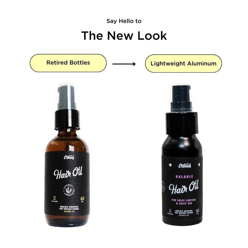 O'Douds Balance Hair Oil - Daily Control for Dry, Flyaway & Frizzy Hair - Conditions, Hydrates & Pre-Heat Protection - Plant-Based with Lavender & Peppermint, 2 oz.