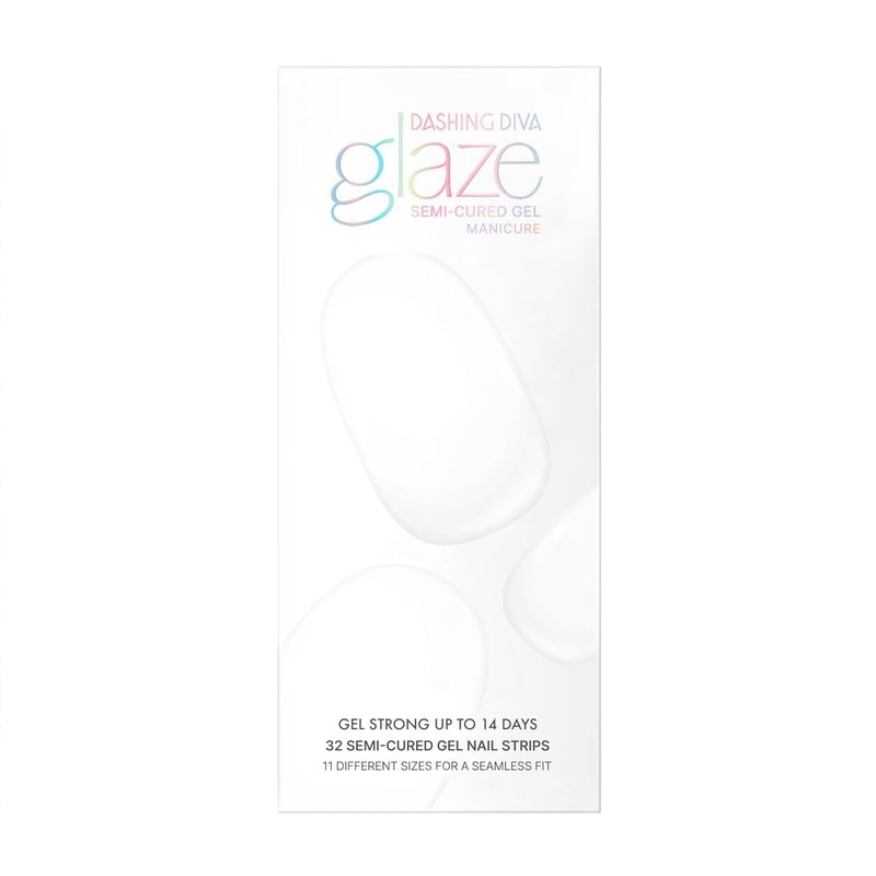Dashing Diva Glaze Nail Strips - Boo-tastic Semicured Gel Nail Wraps | 34 Salon Quality Strips & Accessories