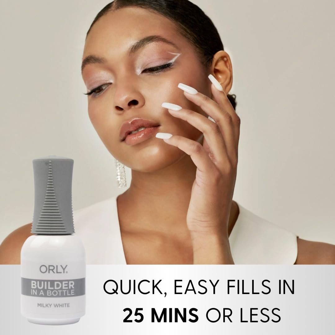 Orly GELFX Builder in a Bottle Colors | Self leveling all-in-one formula for nail extensions (Milky White)