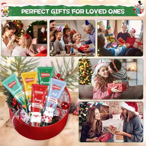 70 Pack Christmas Hand Cream Gift Set, Hand Lotion Travel Size, Mini Hand Cream, Lotion bulk,Stocking Stuffers Christmas Holiday Gifts For Women Coworker,Moisturizing Hand Creams for Dry Cracked Hands