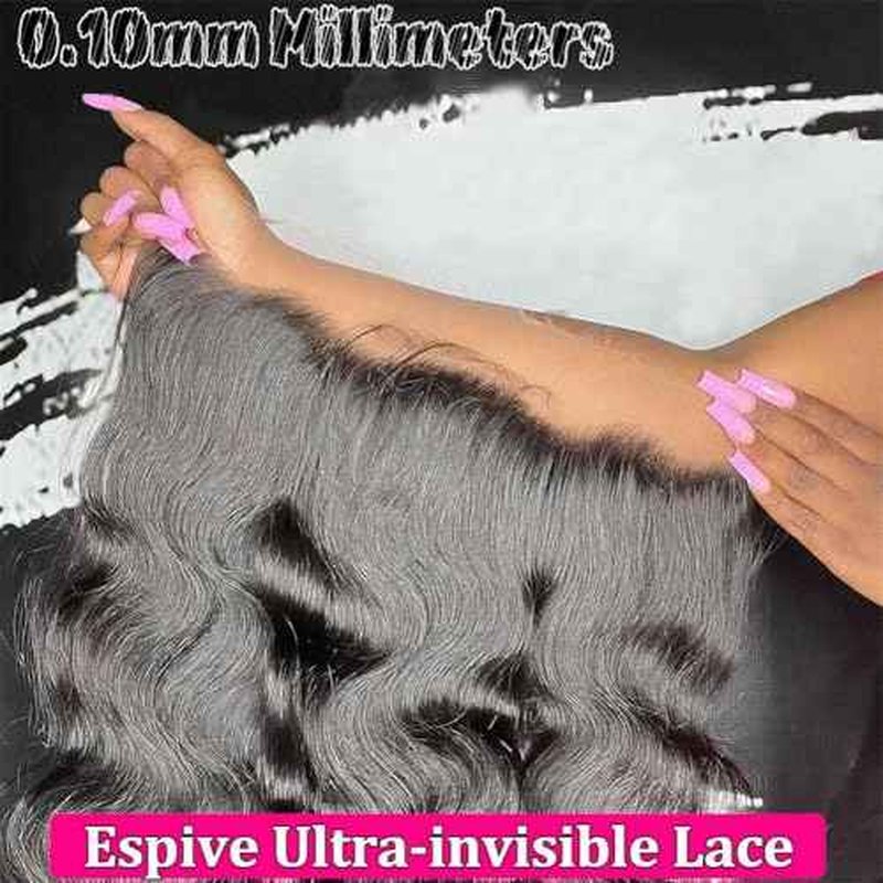 22Inch 13x4 HD Lace Frontal Body Wave 0.1mm SKINLIKE Ultra Thin Invisible HD Lace Frontal Closure Melt Into Skin Easily£¬Pre Plucked With Baby Hair 12A Grade Brazilian Human Hair