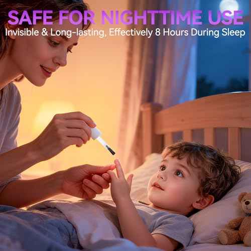 Gelike ec Nail Biting Treatment For Kids: Bitter Anti Bite Polish ? 15ml Vegan Organic Solution ? Fast Dry Long Lasting ? Stop Thumb Sucking Nail Biting ? Daily Care For Children Teens Adults