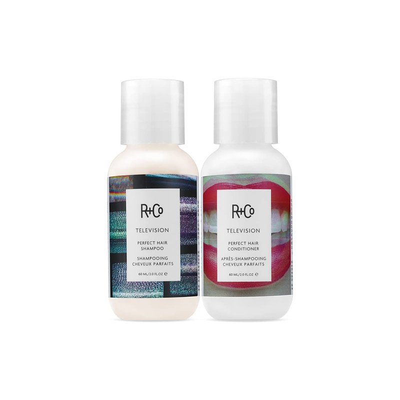 R+Co Television Perfect Hair Shampoo & Conditioner Set - Travel Size 1.7 & 2 Fl Oz