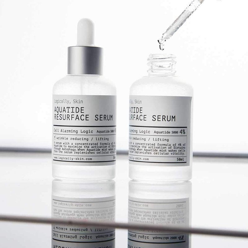 Aquatide Resurface Serum - Korean Facial Serum with Hyaluronic Acid | 50ml Hydrating Skincare