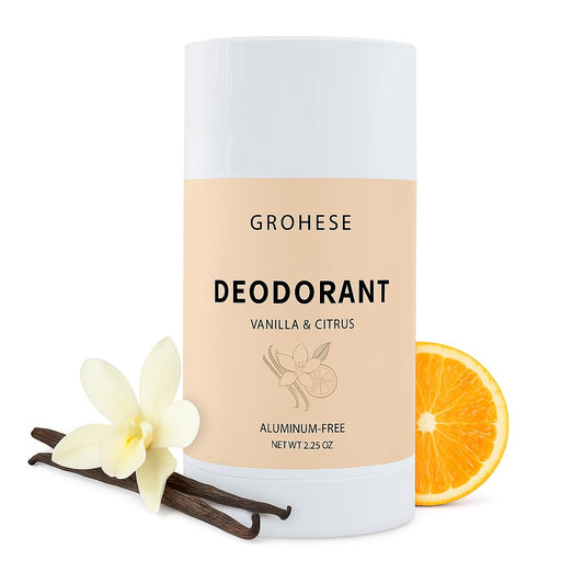 Tallow Deodorant Stick – Whole Body Deodorant for Men & Women | Natural Antiperspirant with Grass-Fed Beef Tallow | Aluminum-Free, Non-Toxic | Invisible Solid | Mini Size Available | Vanilla + Citrus