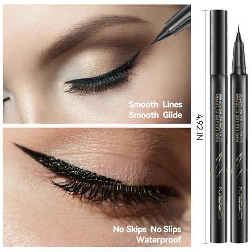 Eyebrow Pomade Pencil Liner Kit for Eyebrows Makeup with Waterproof Eyebrow Pencil, Eyeliner,Dual-ended Eyebrow Brush and Waterproof Smudge-proof Eyebrow Pomade 7g-Black