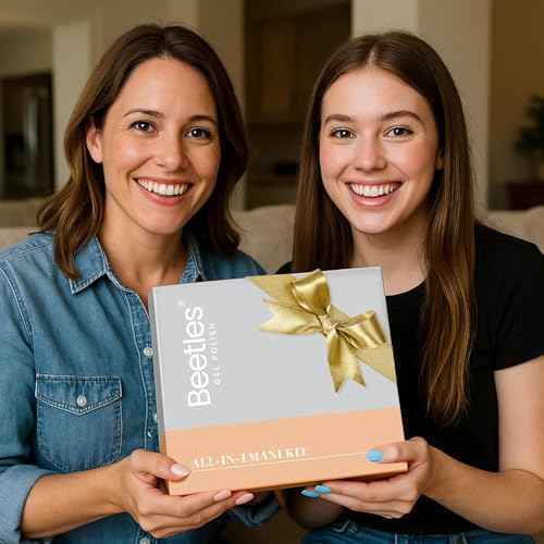 Beetles 85 Pcs Gel Nail Polish Kit with U V Light - 55 Colors Nails Kit Jelly Pink Red Gel Nail Polish Style Manifesto with Base Top Coat for Winter Christmas DIY Manicure Set Gifts for Women Teens