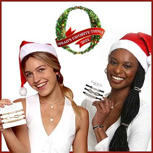 Bracelet Hair Ties With Black Elastic, Looks Cute On Your Wrist And Great In Your Hair from Maya J (Silver, Metal accents) HT33W