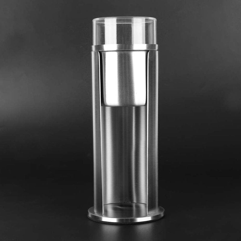 Tomotato Cotton Pad Holder - Stainless Steel Qtip Makeup Removers Dispenser with Lids, 2.9x7.3 inch