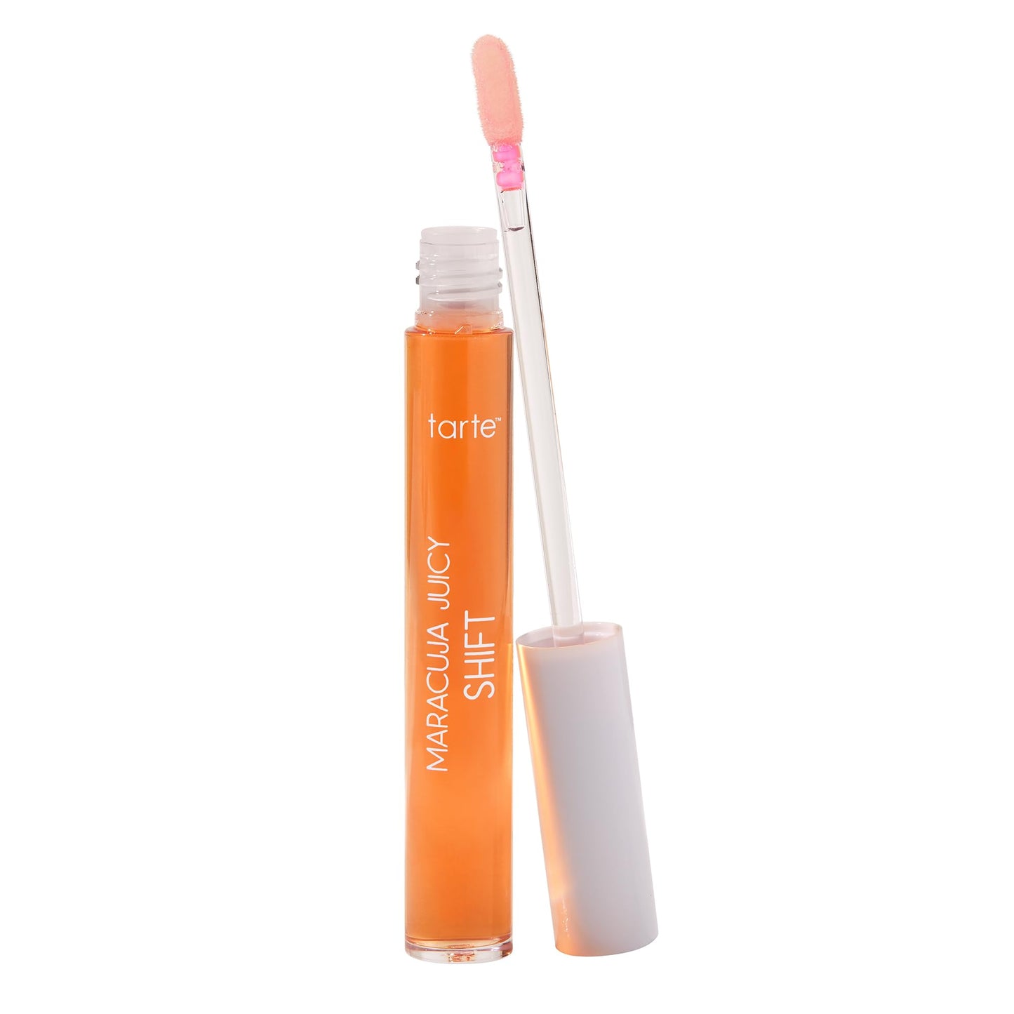 tarte maracuja juicy lip & cheek shift – pH-Powered Lip Gloss Balm with Vitamin E & Hyaluronic Acid for Smooth, Moisturized Lips & Cheek Tint Blush, Vegan & Cruelty-Free, full size, clementine