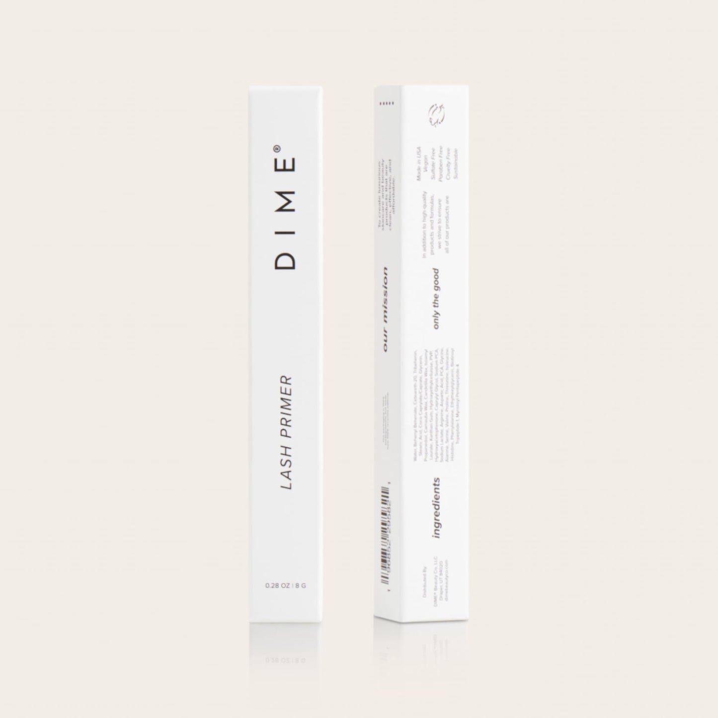 DIME Beauty Lash Primer - White Eyelash Primer with Peptides & Amino Acids, Mascara Primer for Volume and Length, Lash Conditioning Treatment for Fuller, Longer-Looking Lashes, 8 g / 0.28 oz
