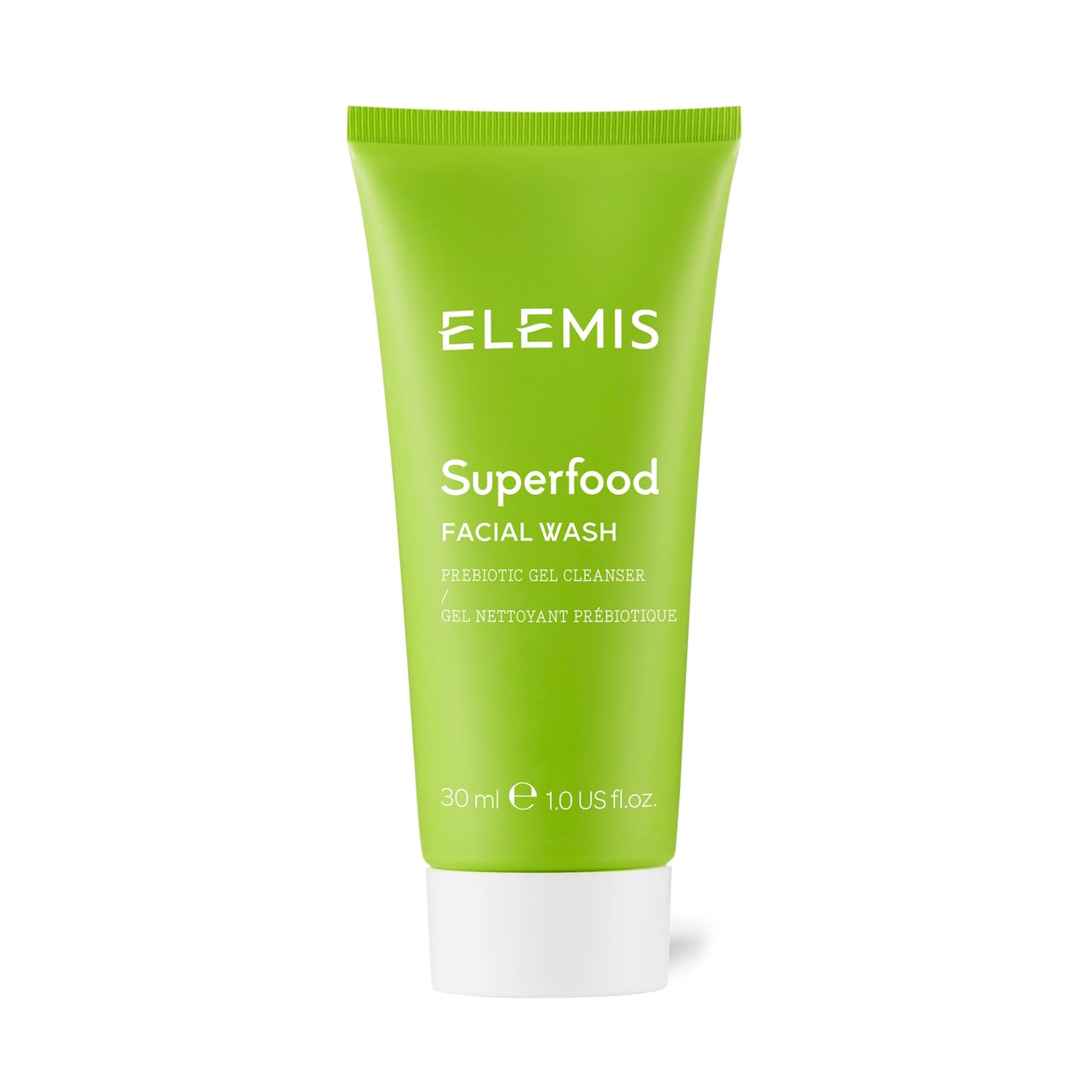ELEMIS Superfood Facial Wash, 30ml – Revitalizing Daily Prebiotic Gel Wash, Gently Cleanse, Nourish & Balance Skin for Glowing Complexion, Hydrating Facial Cleanser to Remove Grime