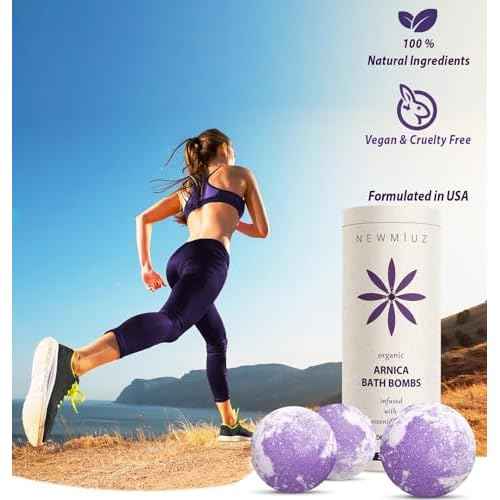 Arnica Bubble Bath Bombs Lavender Bergamot Essential Oils Luxurious Mega Foaming Bath Bombs for Dry Skin Nourishment Moisturizing Blissful Bath Gift