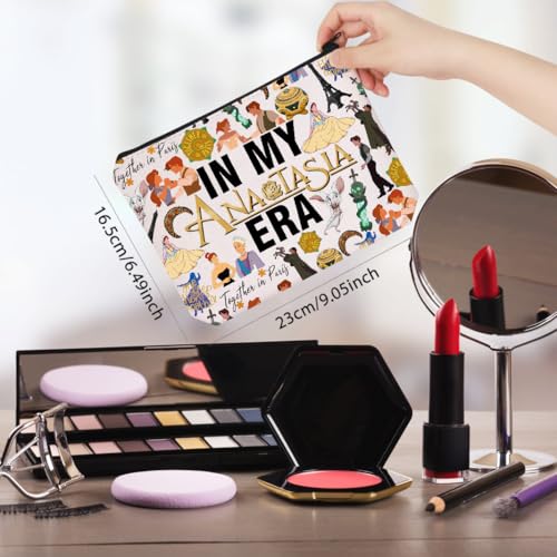 WCGXKO Princess Movie Gift Musical Lover Gift In My AnastaEra Makeup Bag Princess Fans Merch (Anasta Bag)