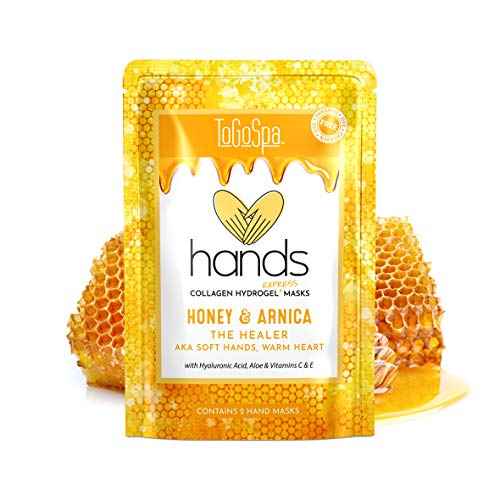 ToGoSpa, HANDS, Honey And Arnica Hand Mask Moisturizing Gloves, Moisturizer For Dry Cracked Hands, Overnight Gloves For Men And Women, Smooth Texture And Appearance, Pack Of 2