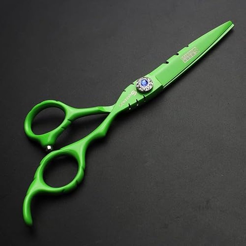 SHARONDS 6 Inch 440C High Hardness Stainless Steel Hair Scissors Hair Salon Hair Stylist Cutting Thinning Tool Barber Special (scissors set) (6 inch 2pc-C)