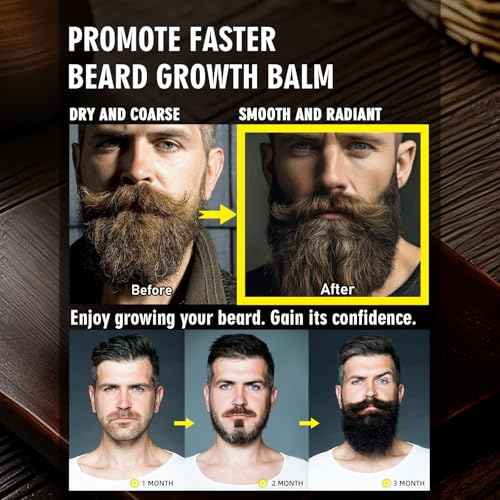 2 Pack Biotin Beard Balm Set for Men ? Natural & Sandalwood Butters ? Non-Itchy, Moisturize, Strengthen & Shape Beards ? Grooming Gift Set for Father's Day, Anniversaries, Christmas