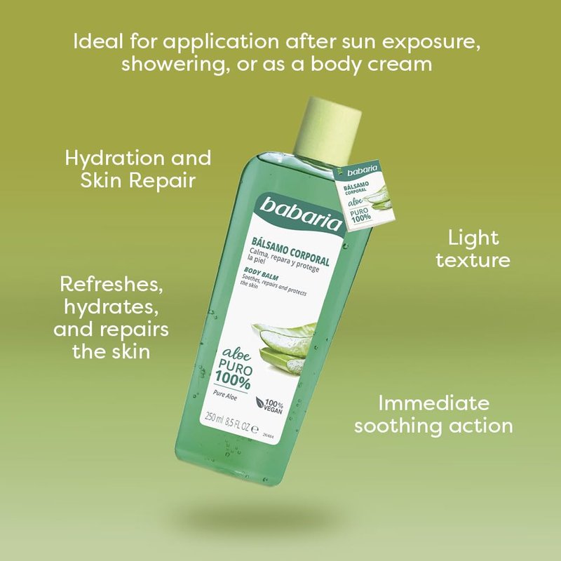 Babaria Reparative Balsam 100% Natural Aloe Vera - 250ml