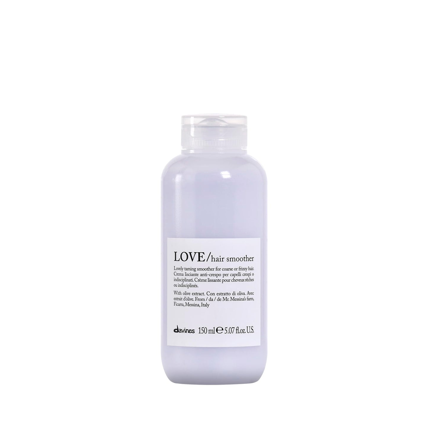 Davines LOVE Hair Smoother, Leave-On Cream To Smooth Frizzy, Unruly Or Wavy Hair Weightlessly, 5.07 Fl. Oz.