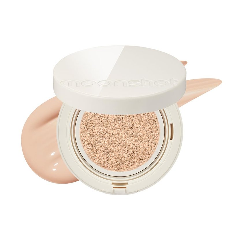 Moonshot Korea Cushion Foundation - Flawless Glow & Matte Finish | Lightweight, Long-Lasting, 21C Cosmic Peach