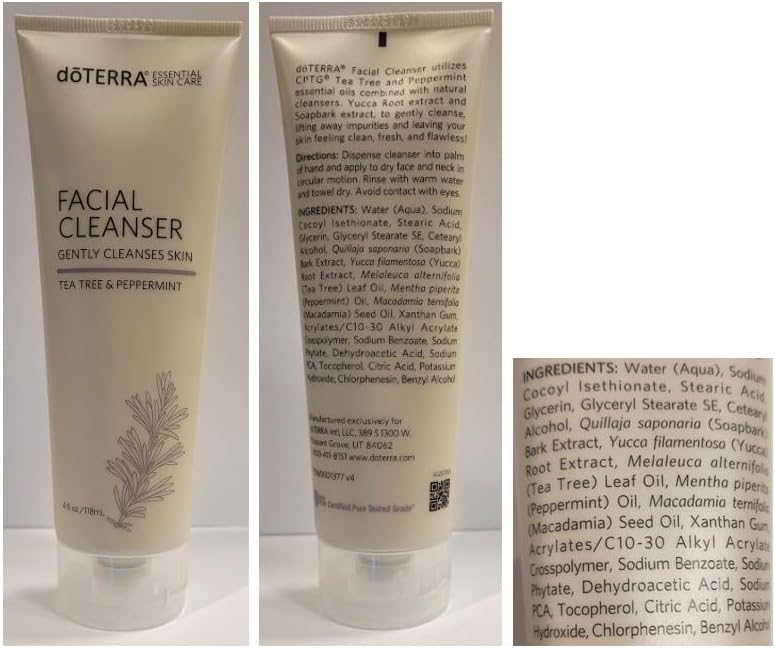 doTERRA Facial Cleanser - Natural Essential Oil Formula | 4 oz