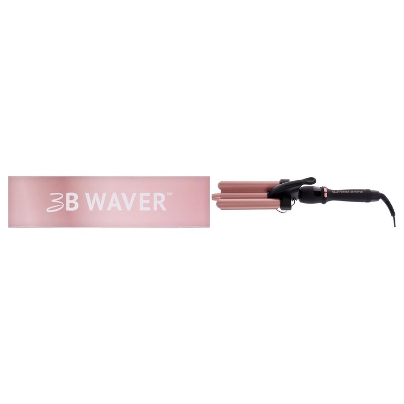 The Beachwaver Co. 3B Waver - Midnight Rose | Triple Barrel Hair Waver for Mermaid Waves | Professional Curling Iron with Adjustable Temperature, LED Screen, and Ceramic Barrels