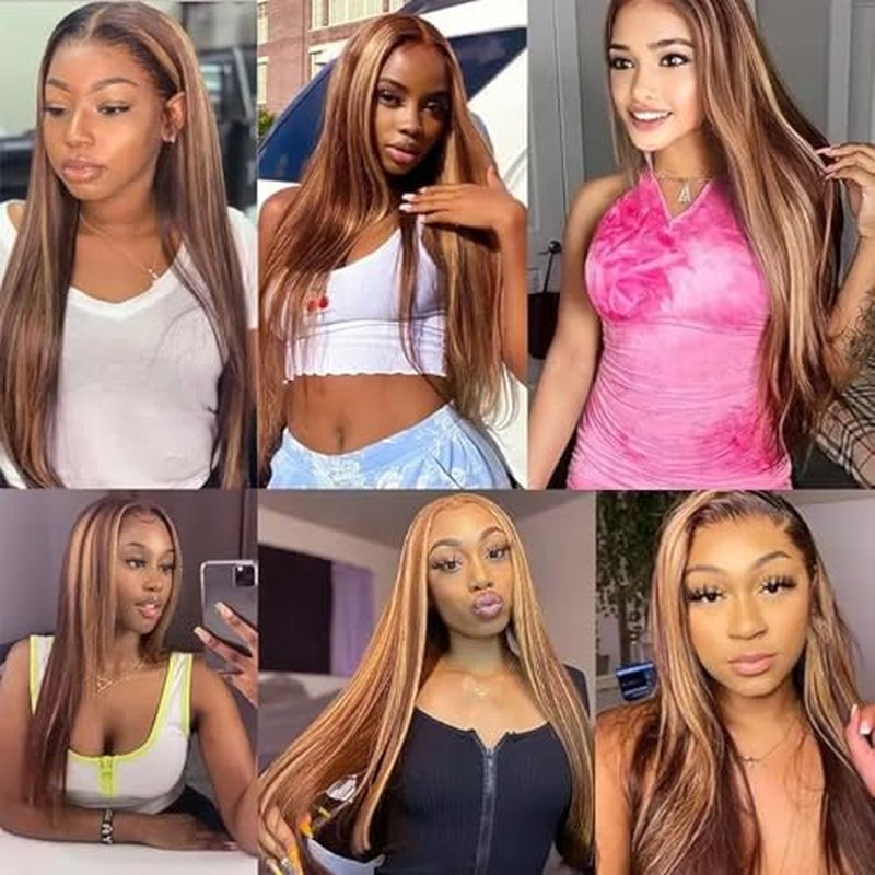 28 30 32 inch Highlight Bundles #33 Human Hair Bundle Blonde Straight Bundles P33/613 Straight Human Hair Bundle