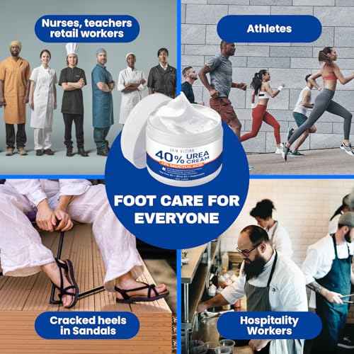 SKIN ULTIMA Urea Cream 40 Percent Plus 2% Salicylic Acid, 40% Urea Cream for Feet Maximum Strength, Foot Cream for Dry Cracked Feet, Heels, Knees, Hands & Elbows, Intensive Repair & Moisture, 5.29 oz