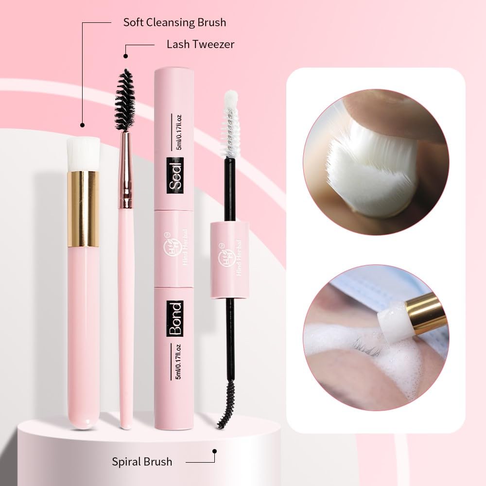 Lash Clusters Kit - 240 Pcs 9-15 mm DIY Eyelash Extensions with Shampoo, Rinse Bottle & Tweezers | Complete Set