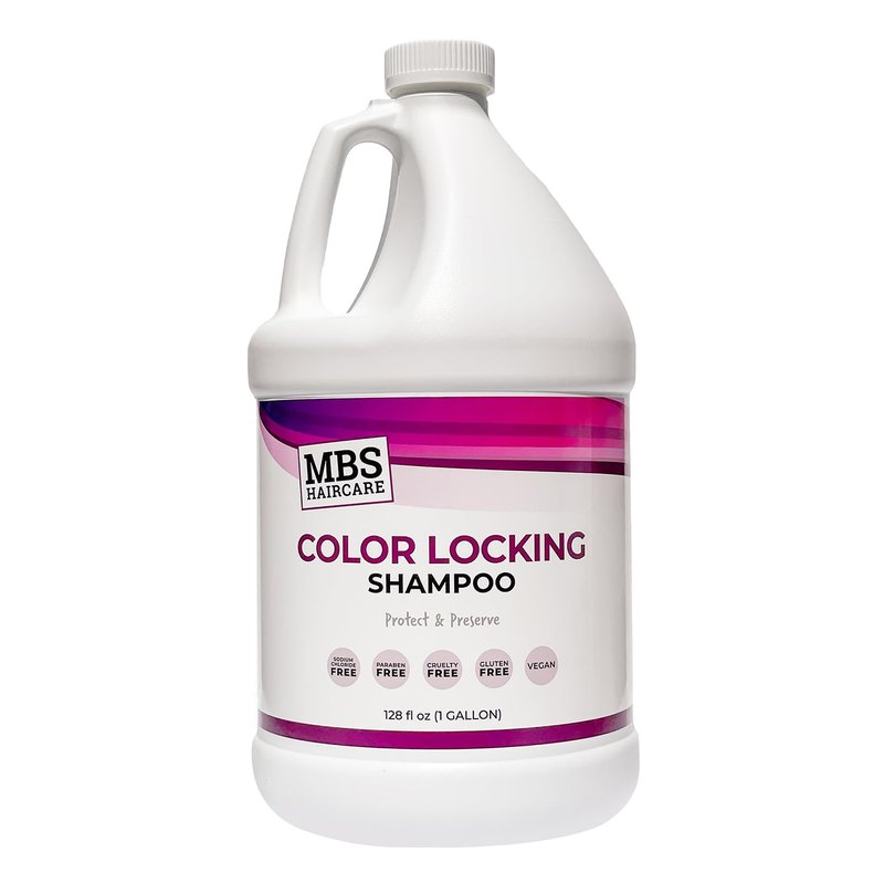 MBS Haircare Color Locking Shampoo - Sodium Chloride Free, Paraben Free, Vegan