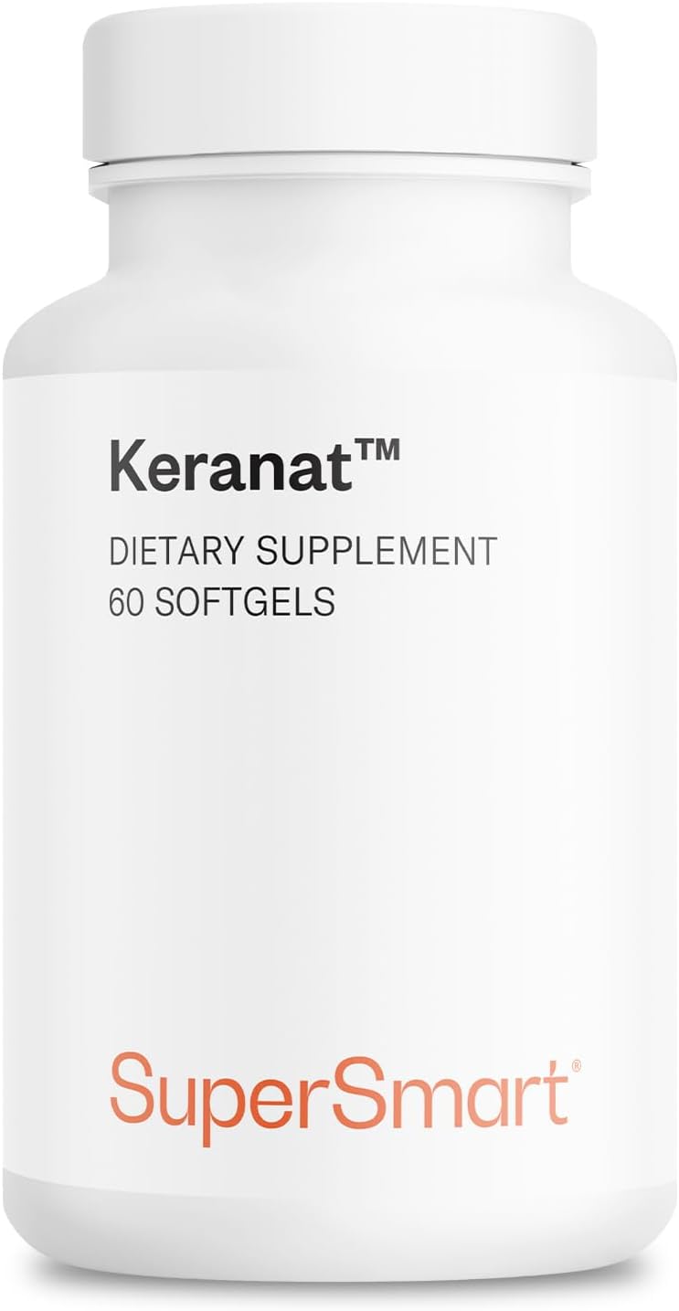 Keranat Hair Supplement - Advanced Biotin Formula for Volume & Growth - Non-GMO Gluten-Free | 60 Softgels