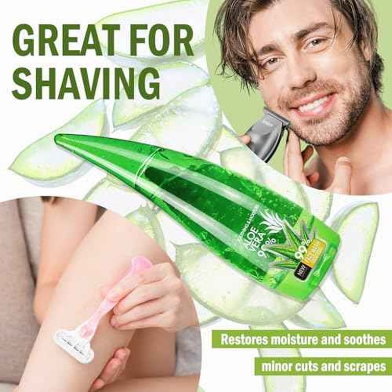 99% Organic Aloe Vera Gel,Aloe Vera Soothing Gel,Natural Moisturizing Lotion for Soothing Skin Care,Long Lasting Moisturizing body Lotion,After Sun Skin Care Cream for Face and Skin (260ml)