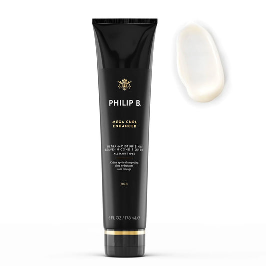 PHILIP B Mega Curl Enhancer, 2 fl. oz. (60 ml) - Ultra-Moisturizing Leave-in Conditioner, Repairs Dry Strands, Tames Frizz