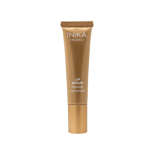INIKA Organic Lip Serum | Ceramide + Peptide Infused, Glossy Clear Finish, Plumps, Softens, Smooths, Hydrates + Repairs. Natural & Vegan (Clear)