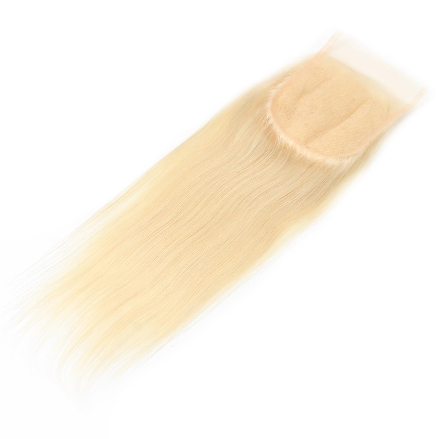 LANWIUKU 613 Closure 4x4 Lace Closure Straight Human Hair 613 Blonde Closure Pre Plucked With Baby Hair Brazilian Virgin Blonde Human Hair HD Lace Closure (16 Inch)
