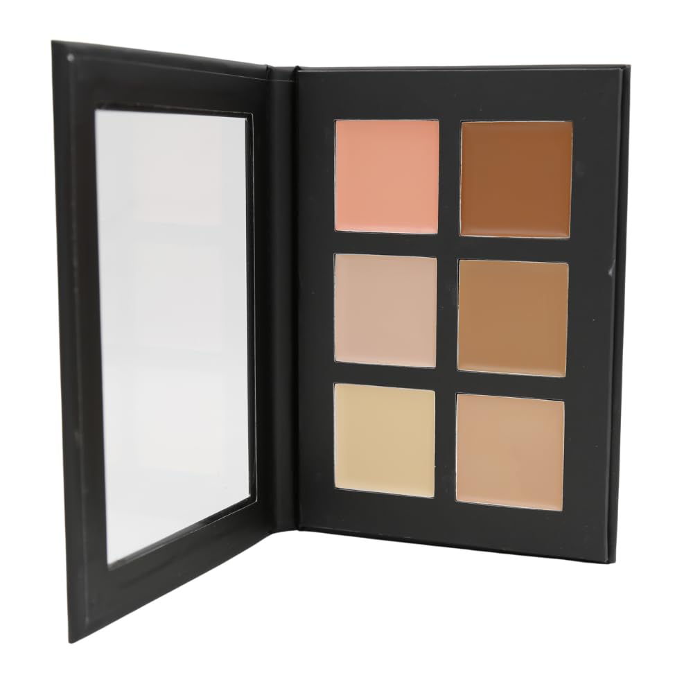 Mesvol 6 Color Contour Highlighting Makeup Kit Cream Matte Contouring Foundation Concealer Palette