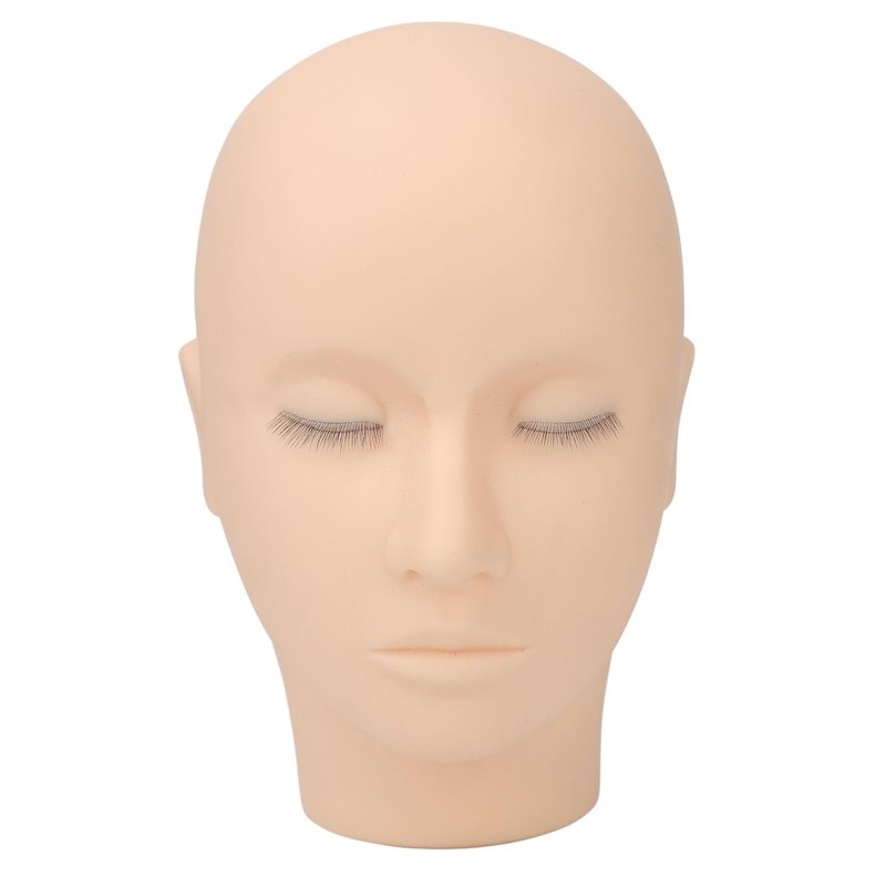 banapoy Lash Mannequin Head, 3 Layers Silicone, Eyelash Extension Training & Makeup Practice Head