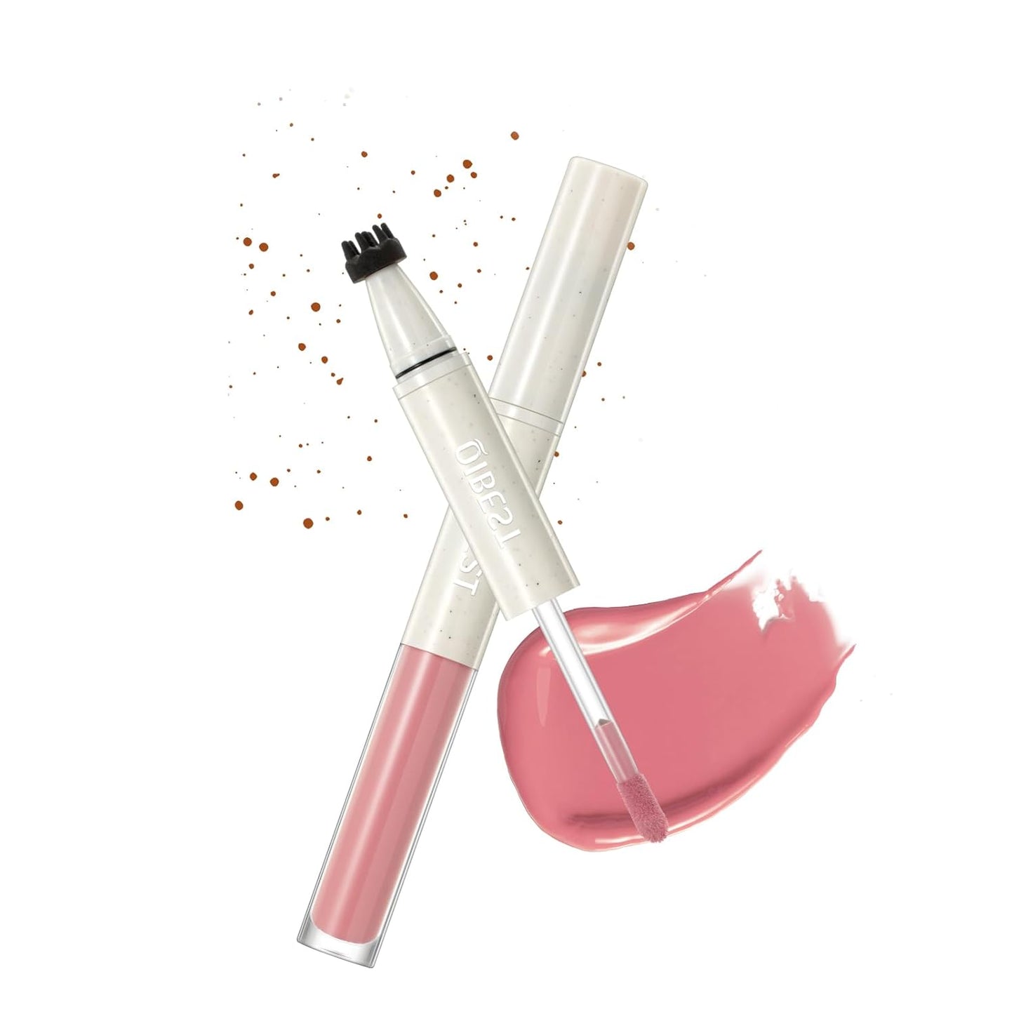 Freckle & Blush Pen Pro Kit - Light Ash Brown Faux Freckle Stamp + Dusty Rose Liquid Blush | Waterproof Natural Finish