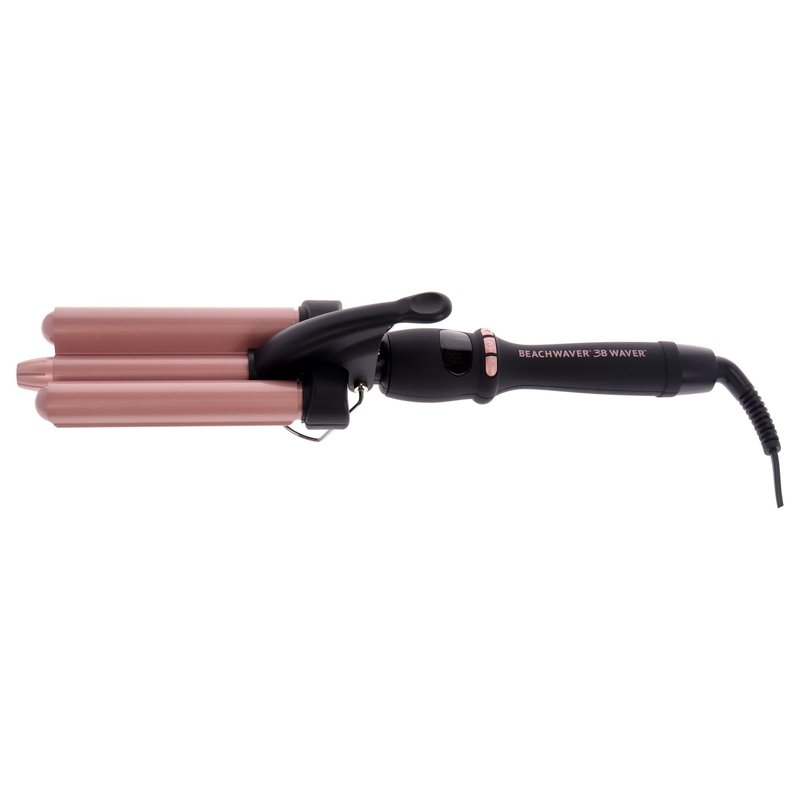 The Beachwaver Co. 3B Waver - Midnight Rose | Triple Barrel Hair Waver for Mermaid Waves | Professional Curling Iron with Adjustable Temperature, LED Screen, and Ceramic Barrels