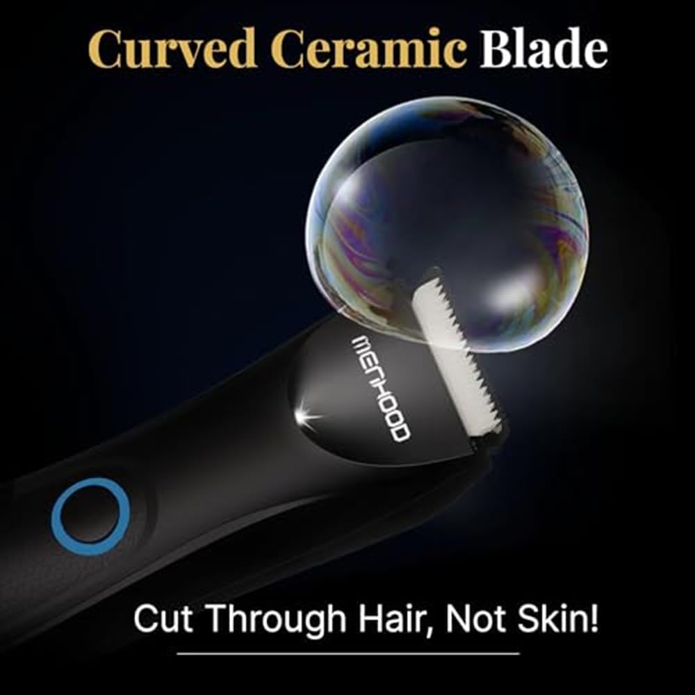 Men's Ball Trimmer Mini - Groin & Body Shaver with Ceramic Blade | IPX6 Waterproof, 90-Minute Run Time