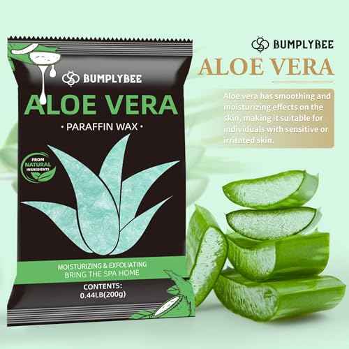 Paraffin Wax for Hand and Feet, 10 Pack Aloe Vera Paraffin Wax Refills for Paraffin Wax Machine, Hand Wax Paraffin Wax Bath, Foot Wax Paraffin Bath, Moisturizing Hands Feet, Deep Hydration