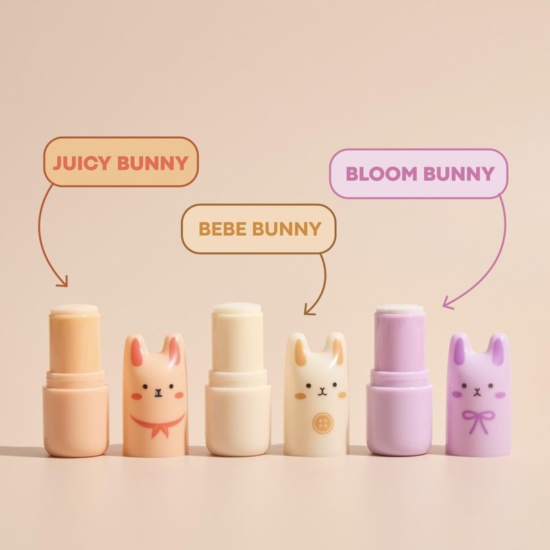 Pocket Bunny Perfume Bar Stick Set - Long-Lasting Solid Fragrance Balm | Travel Size 3-Pack, Cute K-Beauty Gift