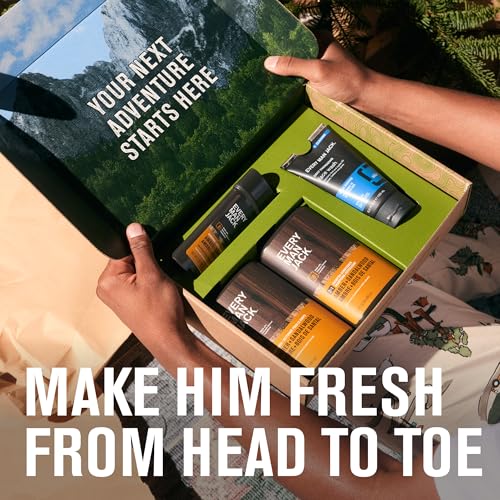 Every Man Jack Men¡¯s Amber + Sandalwood Bath and Body Gift Set - Clean Ingredients & Sandalwood, Amber, and Vetiver scent - Round Out His Routine with Body Wash, 2-in-1 Shampoo, Deodorant & Face Wash