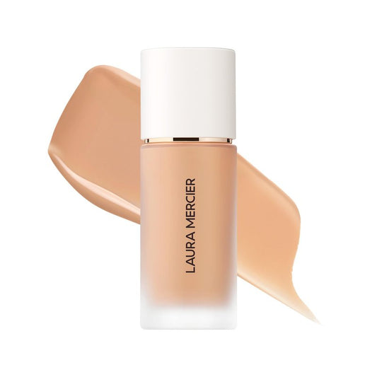 Laura Mercier Real Flawless Weightless Perfecting Waterproof Liquid Foundation: Medium-Buildable Coverage, 12 HR Fade-Proof Wear, Natural Finish, Hydrating, Long Lasting, Non-Comedogenic, Sandstone